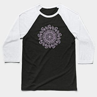 Light purple dot mandala Baseball T-Shirt